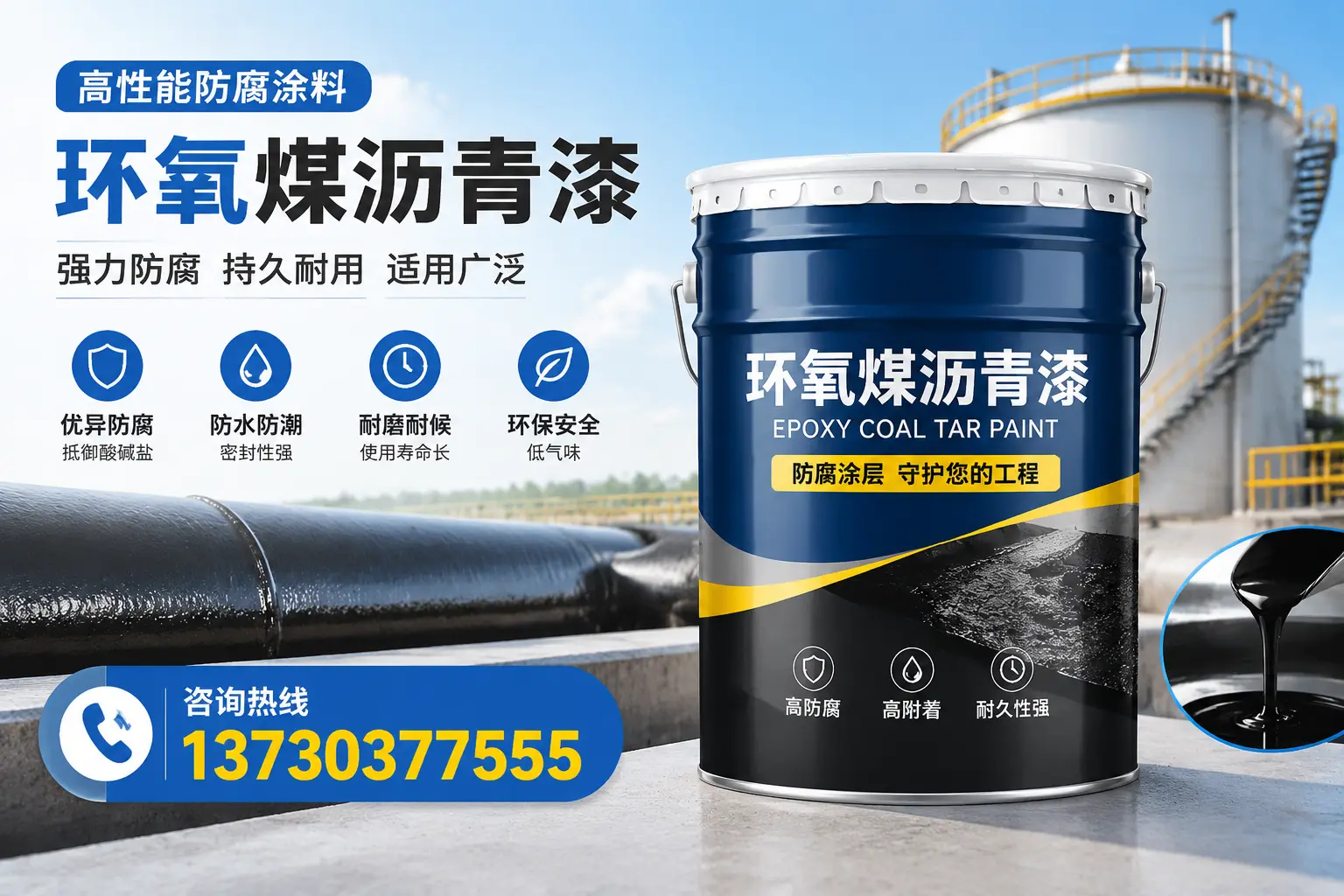 环氧煤沥青漆的耐久性分析,适合深圳的使用场景